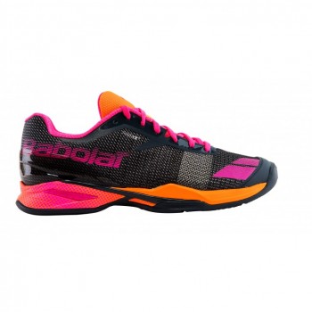 Кроссовки BABOLAT JET ALL COURT W GREY/ORANGE/PINK Кроссовки BABOLAT JET ALL COURT W GREY/ORANGE/PINK